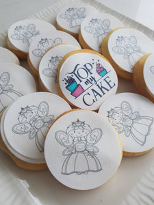 Princess Colour-Me-In Cake Toppers