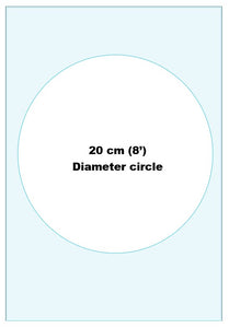 20 cm (8') round Custom Edible Icing Image