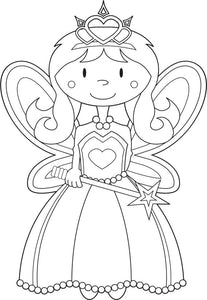 Princess Colour-Me-In Cake Toppers