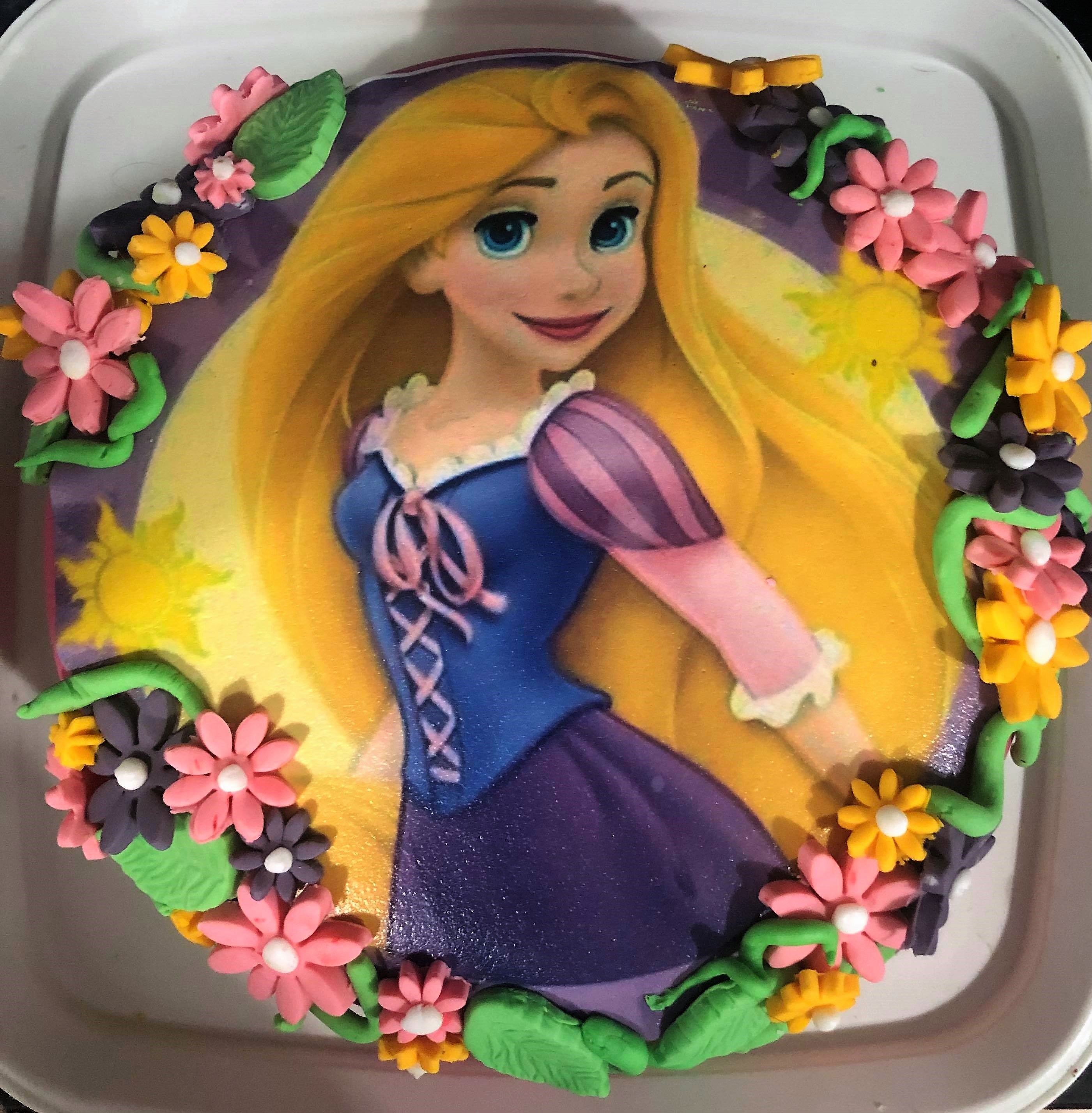 Rapunzel edible image, simple and easy